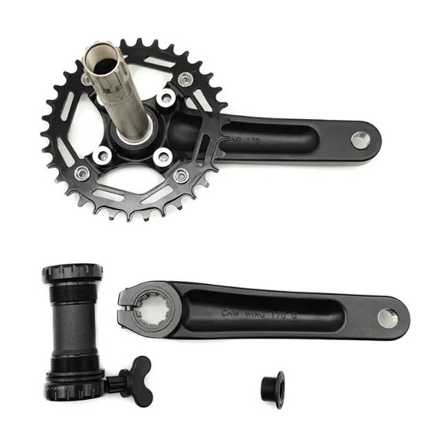 Ano ang mga makabuluhang pakinabang ng forged AL6061-T6 aluminum alloy kumpara sa iba pang materyales sa paggamit ng MTB Bike Single Chainwheel & Crank Set?